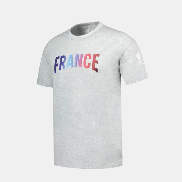 Men Le Coq Sportif Tshirts And Tops France039s Olympic Team TShirt Gris Chin Clair