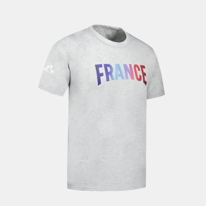 Men Le Coq Sportif Tshirts And Tops France039s Olympic Team TShirt Gris Chin Clair