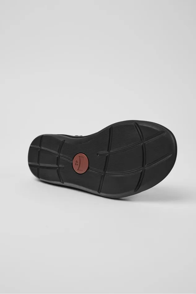 Men Match Mens Black Sandal Camper Non Leather Shoes Men Match Mens Black Sandal Camper Non Leather Shoes