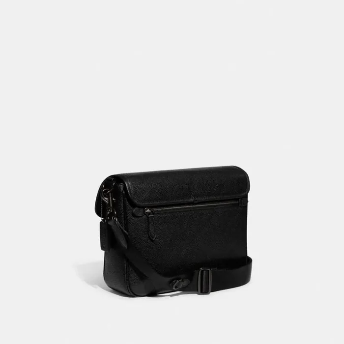 Men Messenger and Crossbody Coach Charter Messenger In Signature Canvas Charcoalblack Men Messenger and Crossbody Coach Charter Messenger In Signature Canvas Charcoalblack