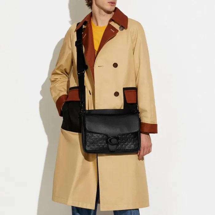 Men Messenger and Crossbody Coach Soft Tabby Messenger In Signature Leather Black Copperblack Men Messenger and Crossbody Coach Soft Tabby Messenger In Signature Leather Black Copperblack