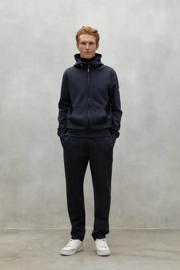 Men Navy Blue Ethica Trousers Ecoalf Trousers