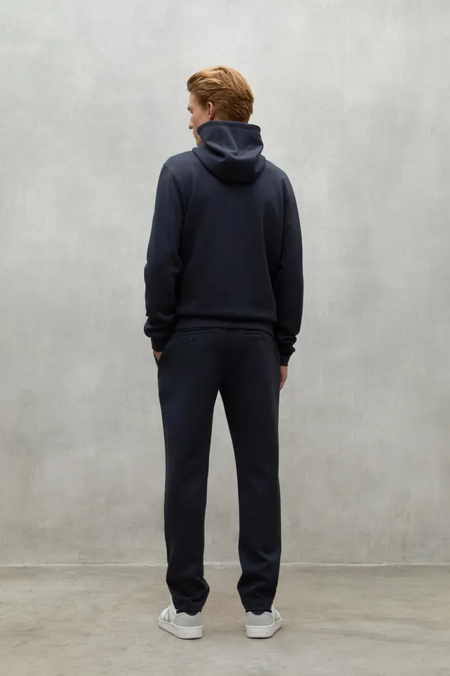 Men Navy Blue Ethica Trousers Ecoalf Trousers