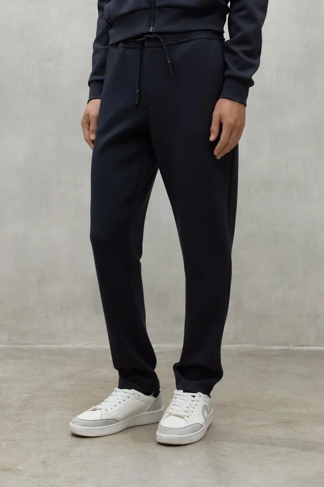 Men Navy Blue Ethica Trousers Ecoalf Trousers