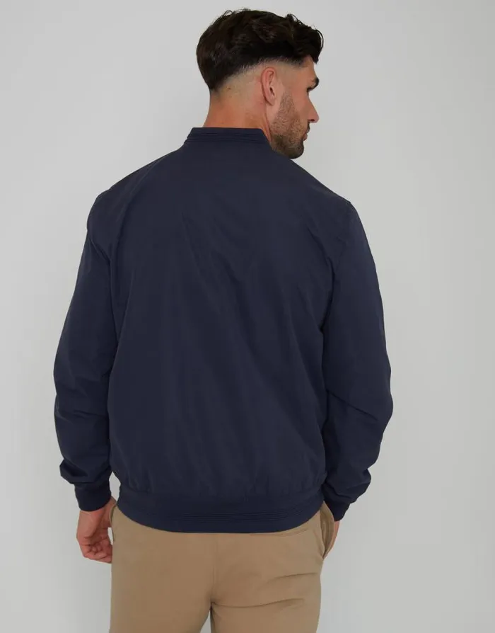Men Navy Showerproof Classic Bomber Jacket Threadbare Jackets Men Navy Showerproof Classic Bomber Jacket Threadbare Jackets