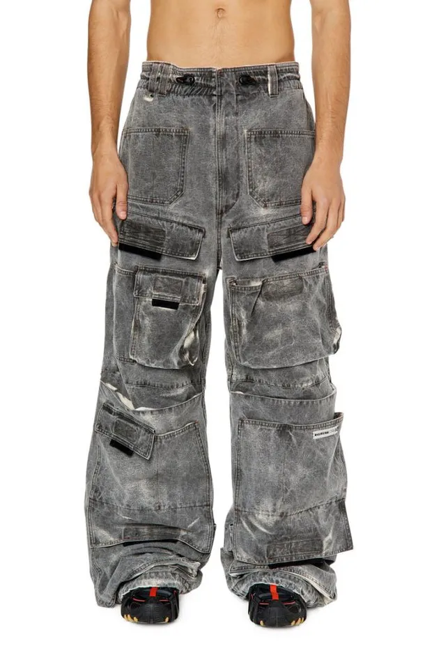 Men POnlypocket Dark Grey Diesel Trousers And Shorts Men POnlypocket Dark Grey Diesel Trousers And Shorts