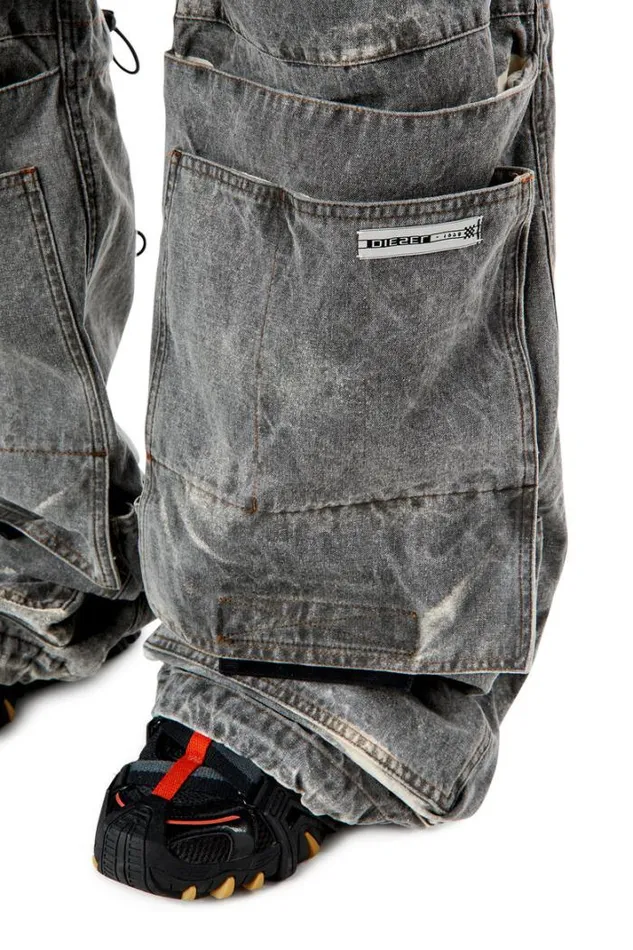 Men POnlypocket Dark Grey Diesel Trousers And Shorts Men POnlypocket Dark Grey Diesel Trousers And Shorts