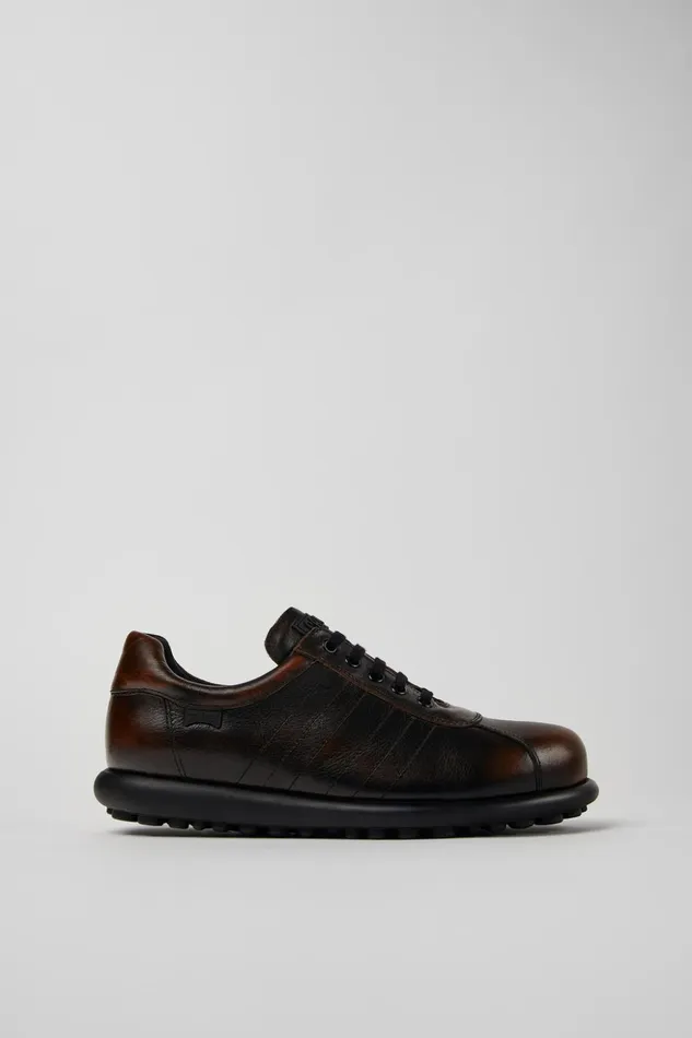 Men Pelotas Blackbrown Leather Shoes Camper Casual Shoes