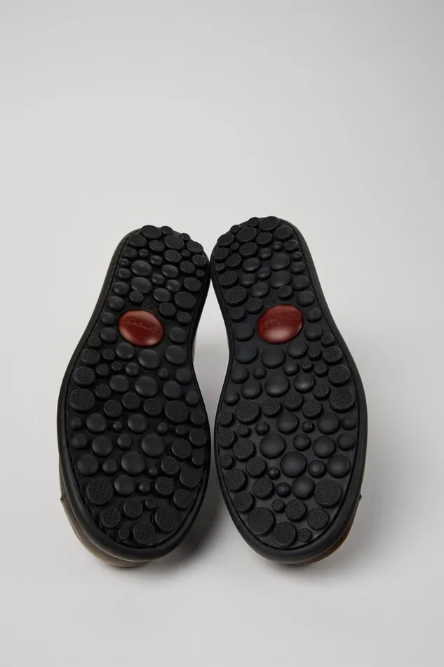 Men Pelotas Blackbrown Leather Shoes Camper Casual Shoes Men Pelotas Blackbrown Leather Shoes Camper Casual Shoes