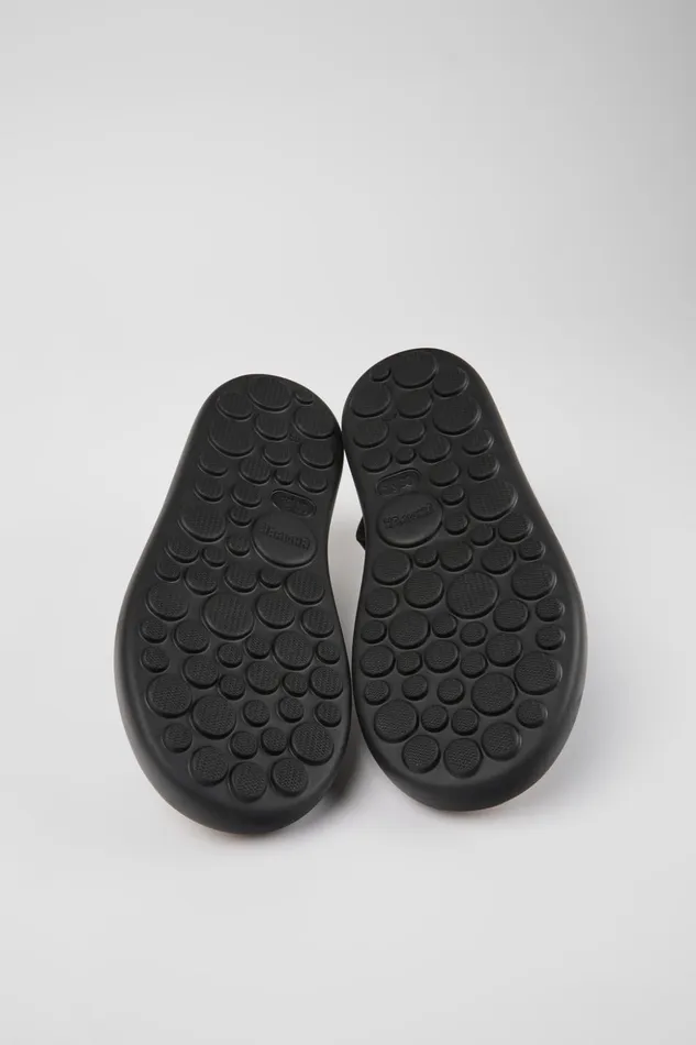 Men Pelotas Flota Black Leather Sandals Camper Sandals Men Pelotas Flota Black Leather Sandals Camper Sandals