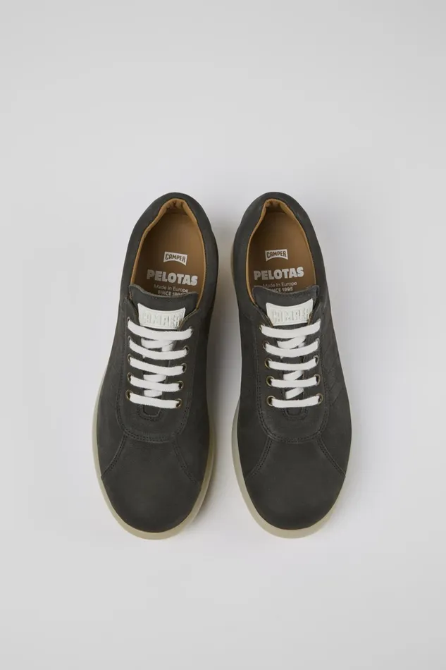 Men Pelotas Gray Nubuck Oxford Sneaker Camper Casual Shoes