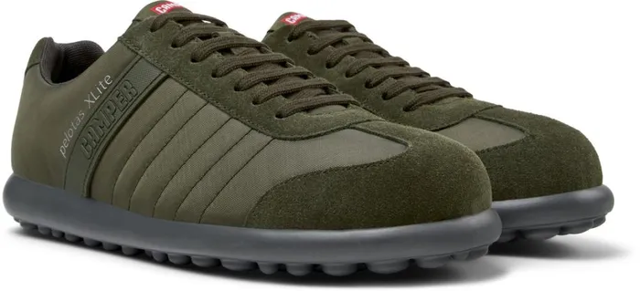 Men Pelotas XLite Green Textile And Nubuck Shoes Camper Casual Shoes