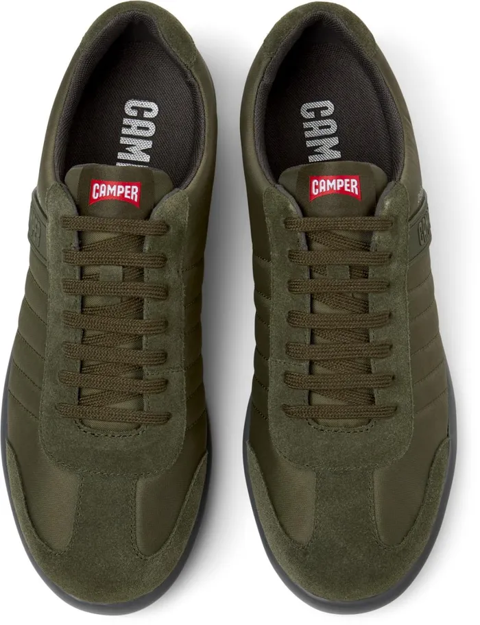 Men Pelotas XLite Green Textile And Nubuck Shoes Camper Casual Shoes Men Pelotas XLite Green Textile And Nubuck Shoes Camper Casual Shoes