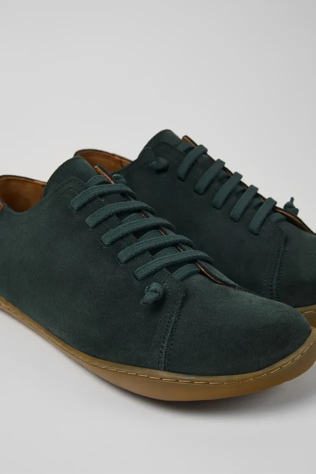 Men Peu Green Nubuck Shoes Camper Casual Shoes