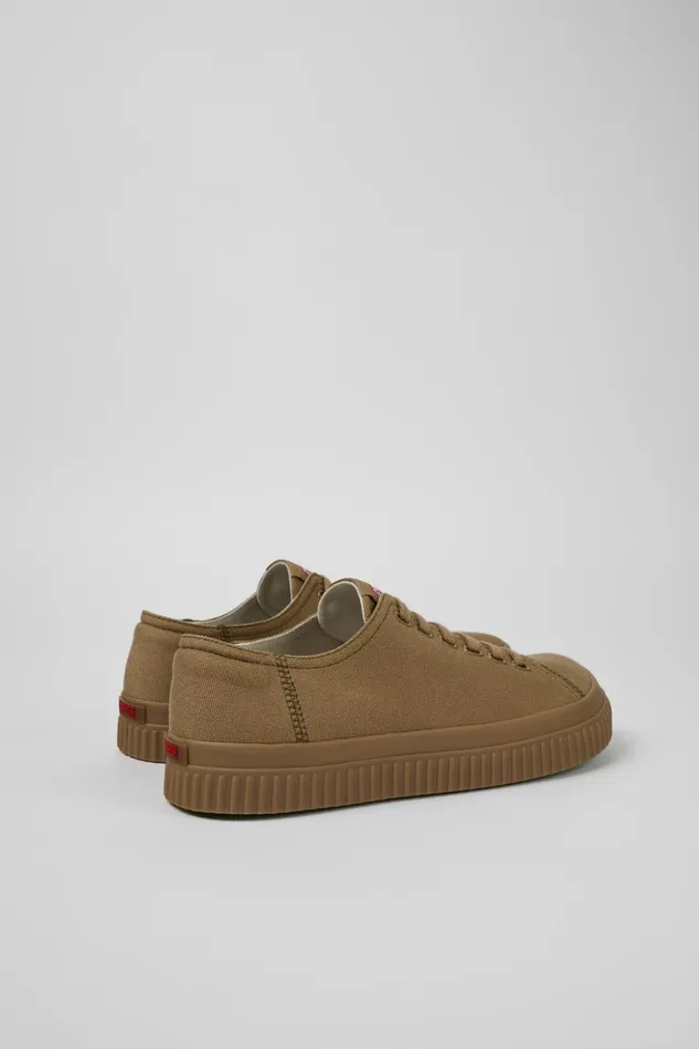 Men Peu Roda Brown Textile Basket Camper Sneakers Men Peu Roda Brown Textile Basket Camper Sneakers