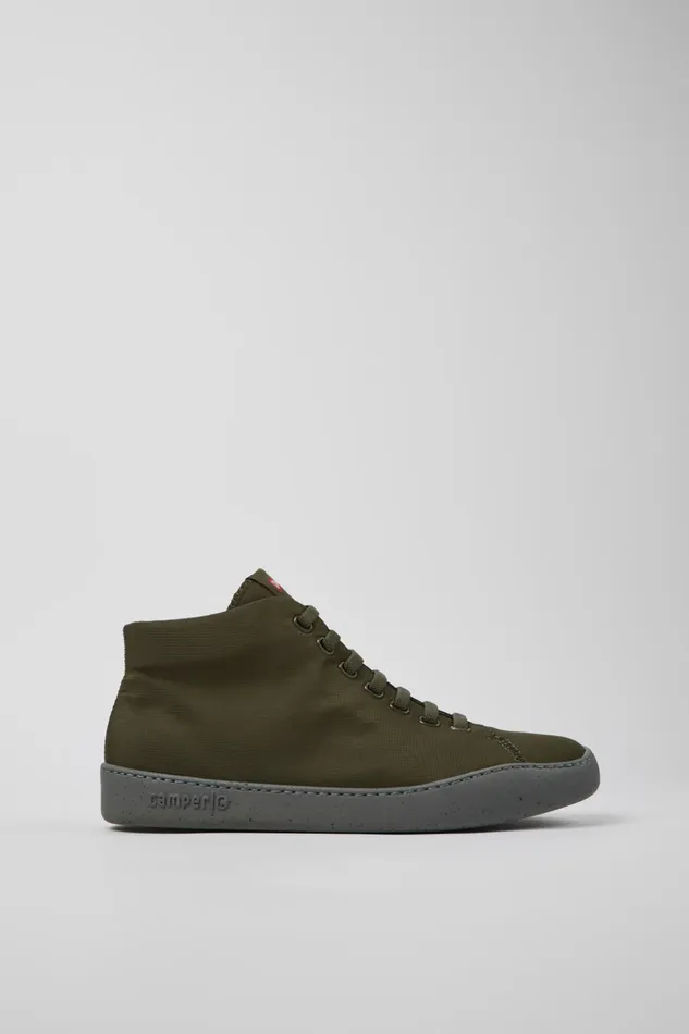 Men Peu Touring Green Textile Ankle Boots Camper Ankle Boots Men Peu Touring Green Textile Ankle Boots Camper Ankle Boots