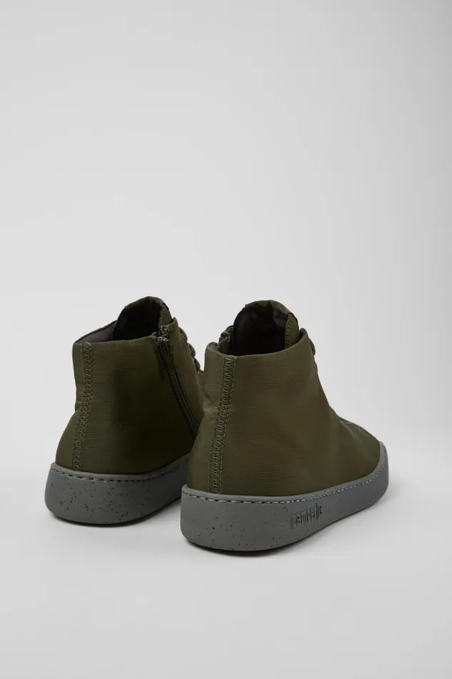 Men Peu Touring Green Textile Ankle Boots Camper Ankle Boots Men Peu Touring Green Textile Ankle Boots Camper Ankle Boots