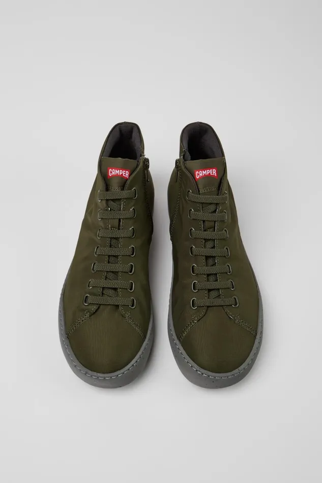 Men Peu Touring Green Textile Ankle Boots Camper Ankle Boots Men Peu Touring Green Textile Ankle Boots Camper Ankle Boots