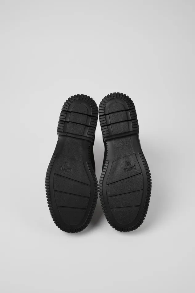 Men Pix Brown And Black Leather Chelsea Boots Camper Ankle Boots Men Pix Brown And Black Leather Chelsea Boots Camper Ankle Boots
