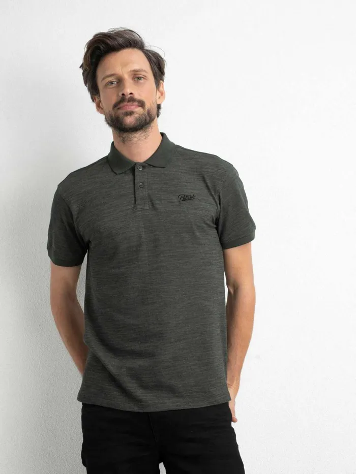 Men Polo Shirts Petrol Industries Classic Polo Shirt Dusty Army