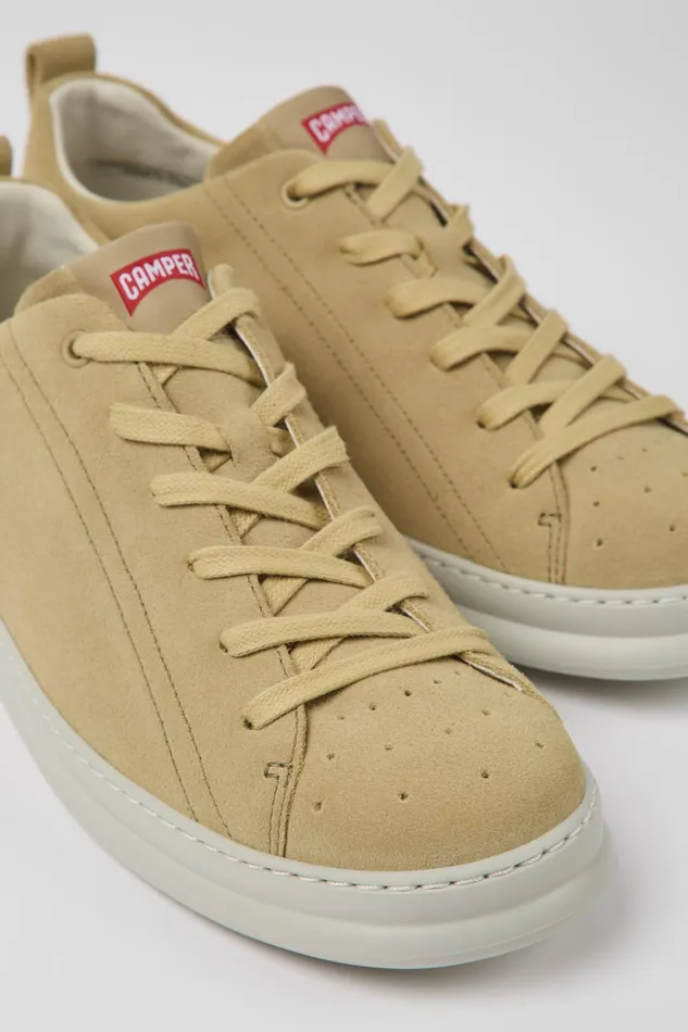 Men Runner Beige Nubuck Sneakers Camper Sneakers