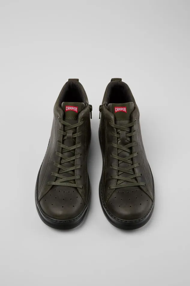 Men Runner Green Nubuck Ankle Boots Camper Ankle Boots Men Runner Green Nubuck Ankle Boots Camper Ankle Boots