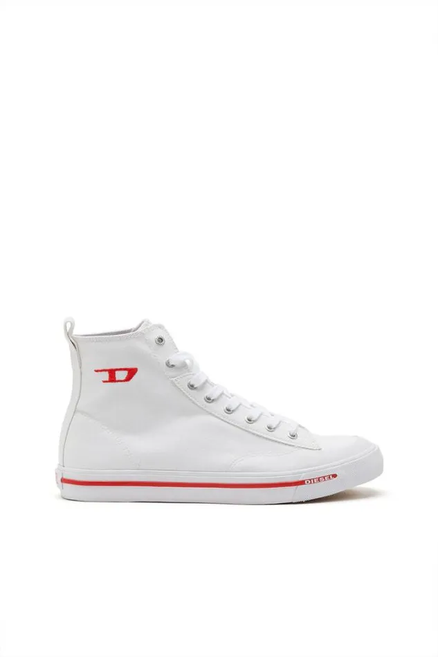 Men SAthos Mid Whitered Diesel Sneakers