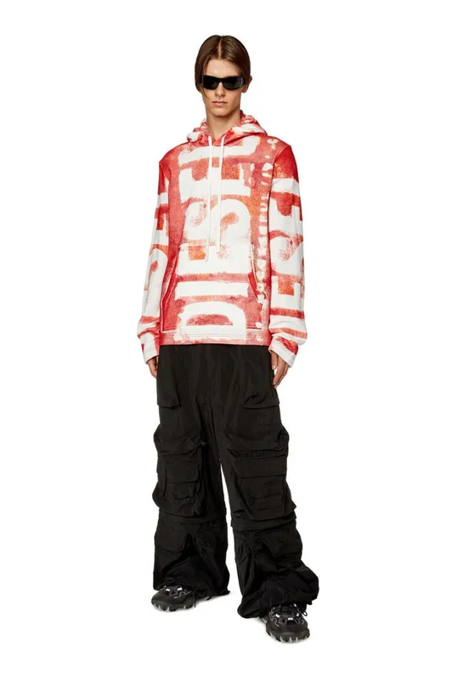 Men SGinyHood Red Diesel Sweaters