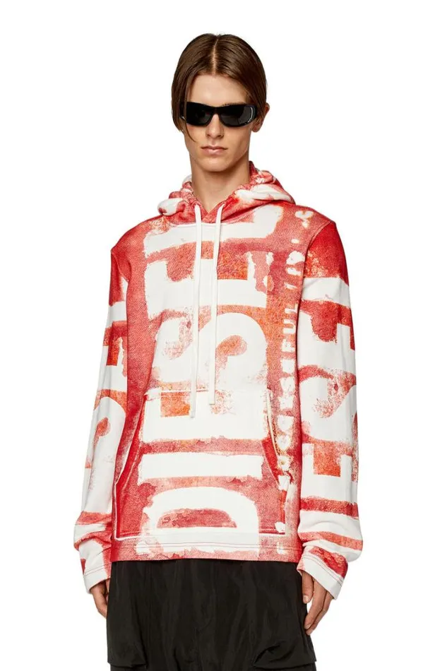 Men SGinyHood Red Diesel Sweaters Men SGinyHood Red Diesel Sweaters