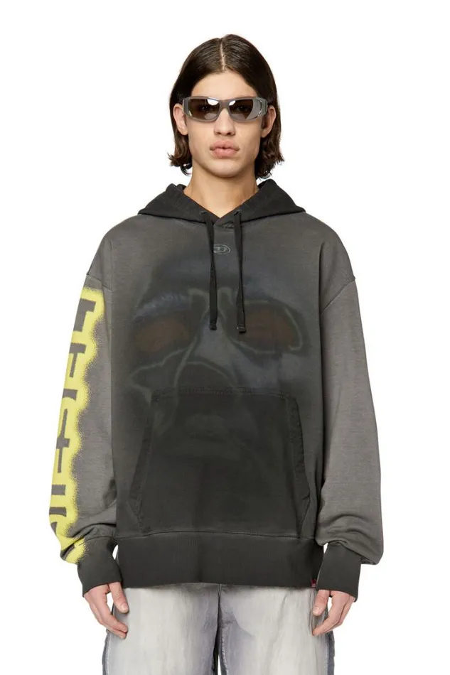 Men SMacsHoodH1 Black Diesel Sweaters Men SMacsHoodH1 Black Diesel Sweaters