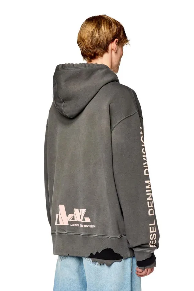 Men SMacsrotHood Grey Diesel Sweaters Men SMacsrotHood Grey Diesel Sweaters
