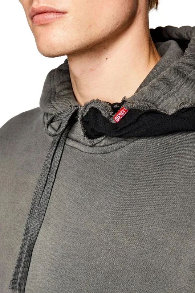 Men SMacsrotHood Grey Diesel Sweaters Men SMacsrotHood Grey Diesel Sweaters