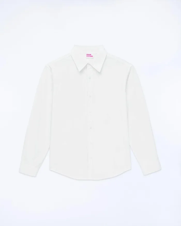 Men Shirts and TShirts From Future Long Sleeve Shirt White