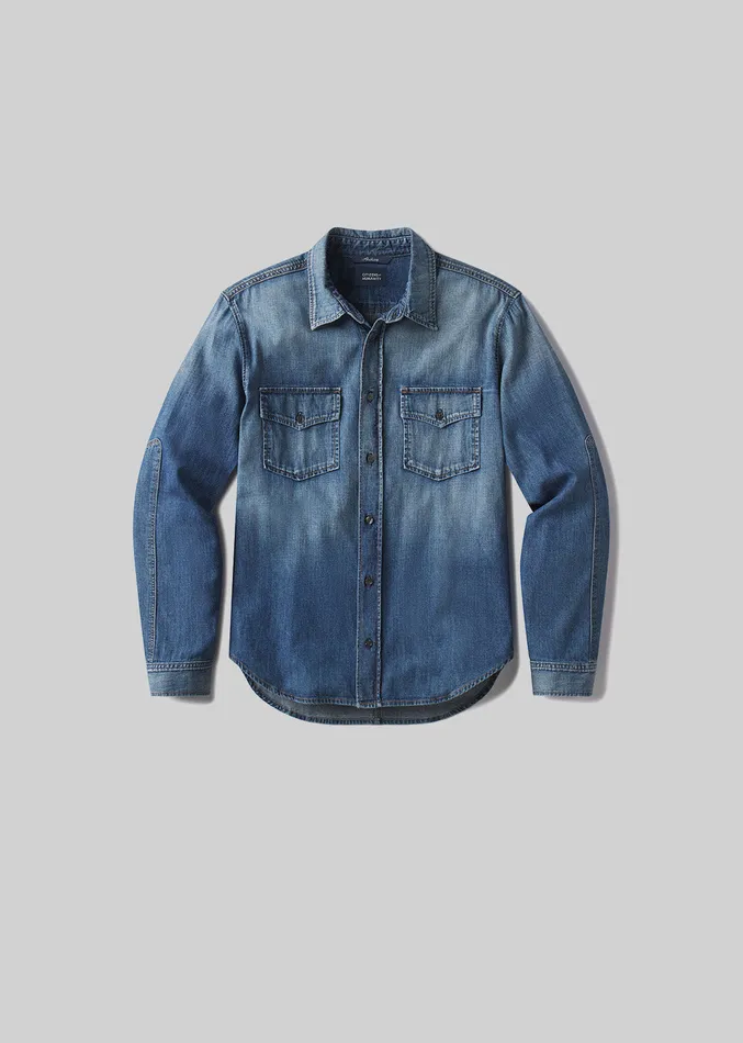 Men Shirts Citizens Of Humanity Cairo Utility Shirt In Recess