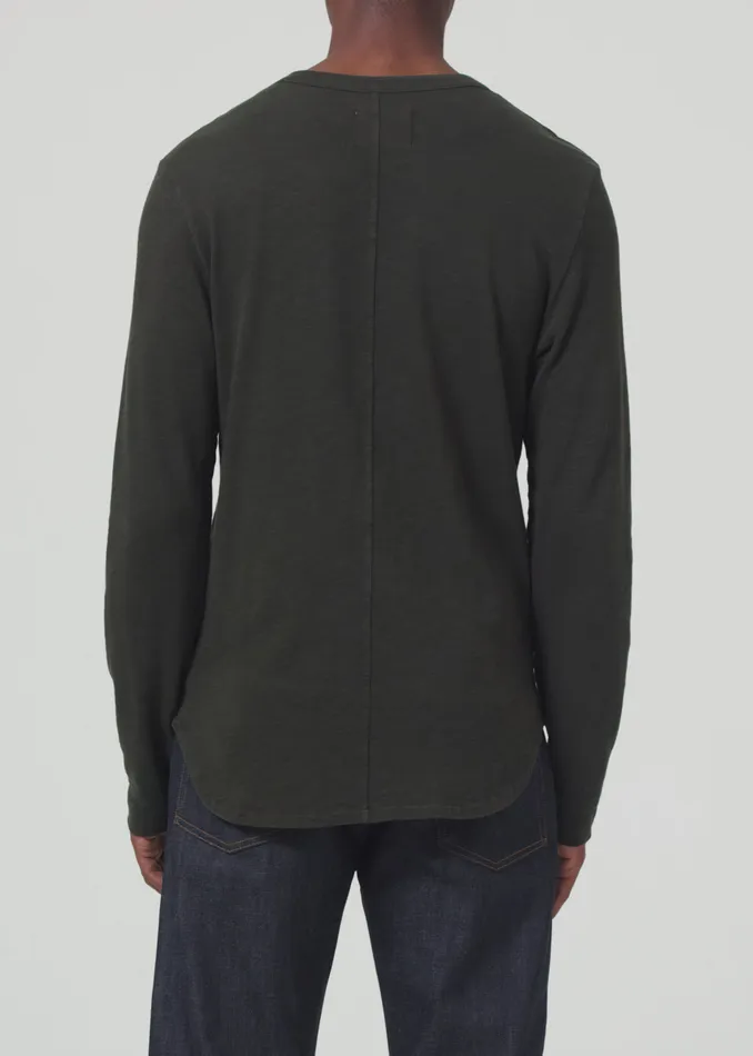 Men Shirts Citizens Of Humanity Olympus Crewneck In Field