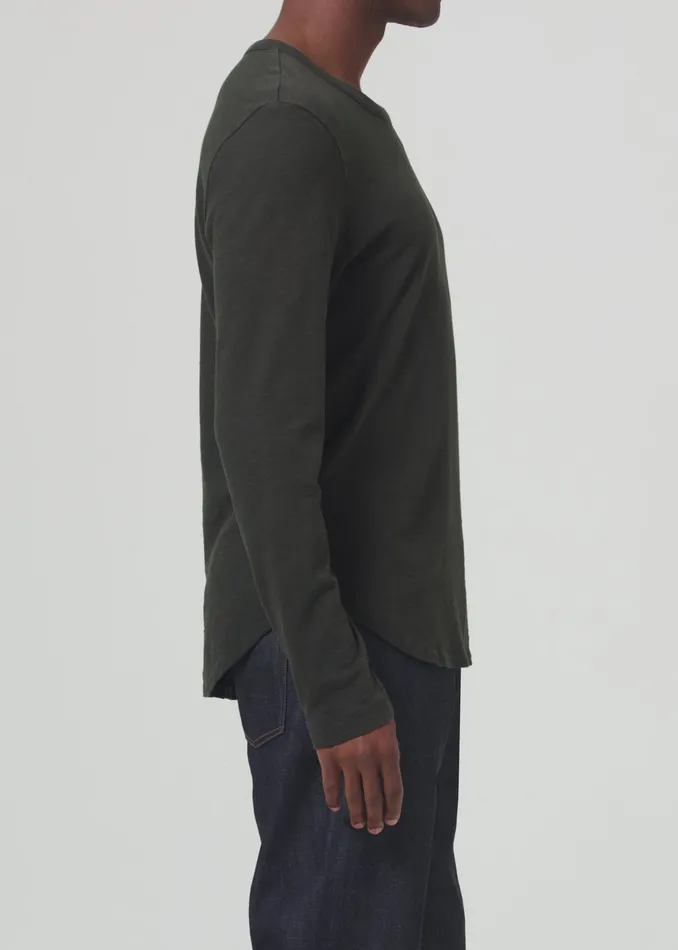 Men Shirts Citizens Of Humanity Olympus Crewneck In Field