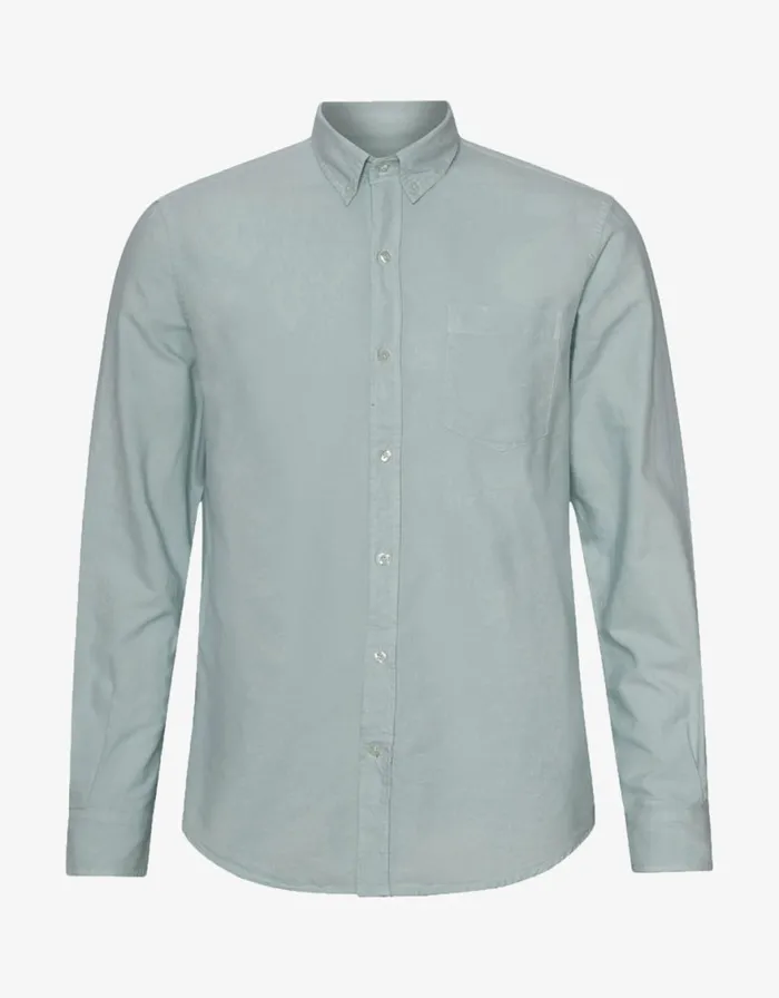 Men Shirts Colorful Standard Organic Button Down Shirt Steel Blue
