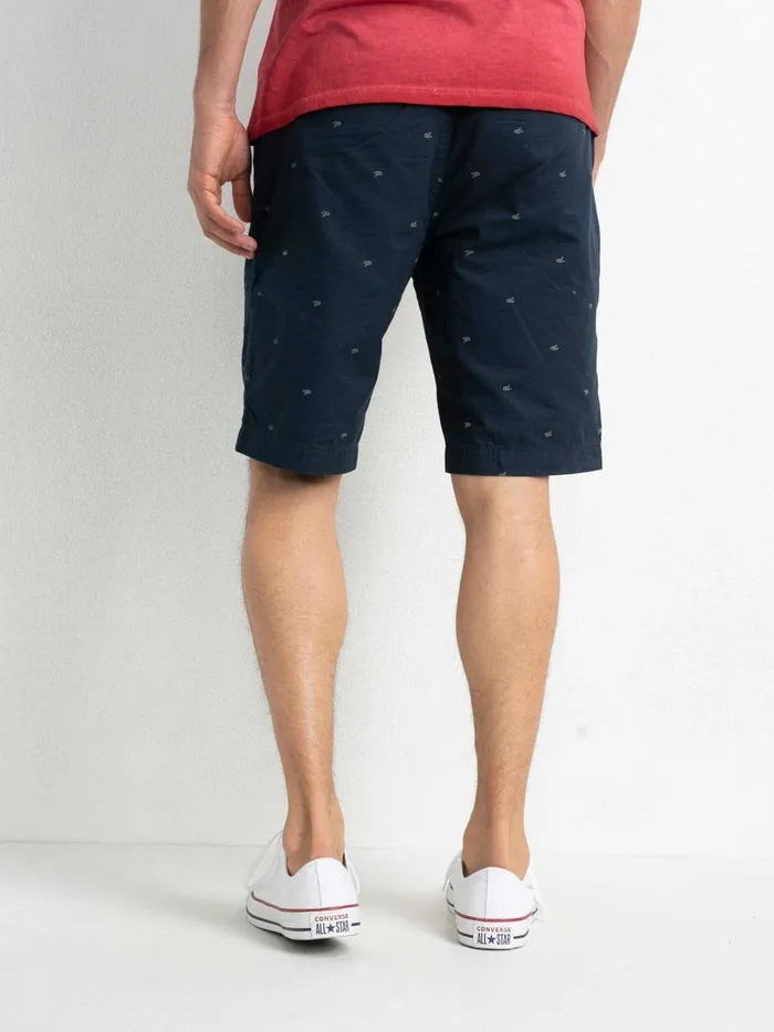 Men Shorts Petrol Industries Chino Shorts With AllOver Print Midnight Navy