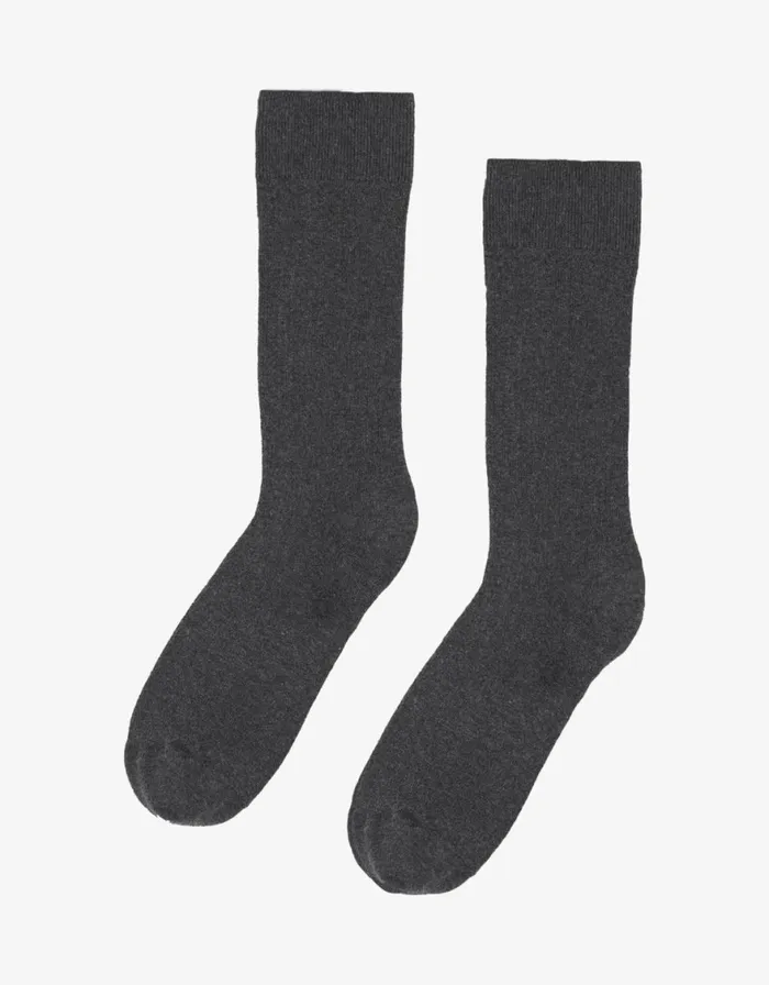 Men Socks and Colorful Standard Classic Organic Sock Lava Grey
