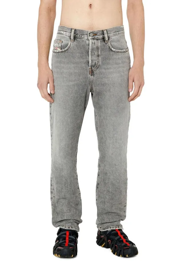Men Straight Jeans 2020 DViker E9b84 Light Grey Diesel Straight Men Straight Jeans 2020 DViker E9b84 Light Grey Diesel Straight