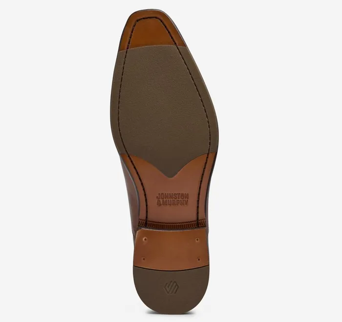 Men Sullivan Cap Toe Tan Italian Calfskin JohnstonandMurphy LaceUps Men Sullivan Cap Toe Tan Italian Calfskin JohnstonandMurphy LaceUps