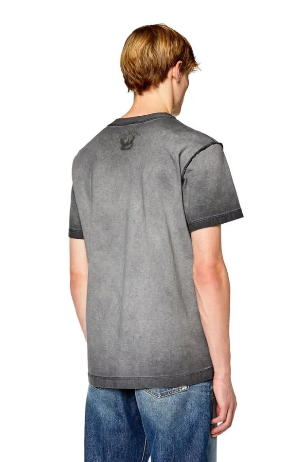 Men TDiegorL2 Dark Grey Diesel Tshirts Men TDiegorL2 Dark Grey Diesel Tshirts