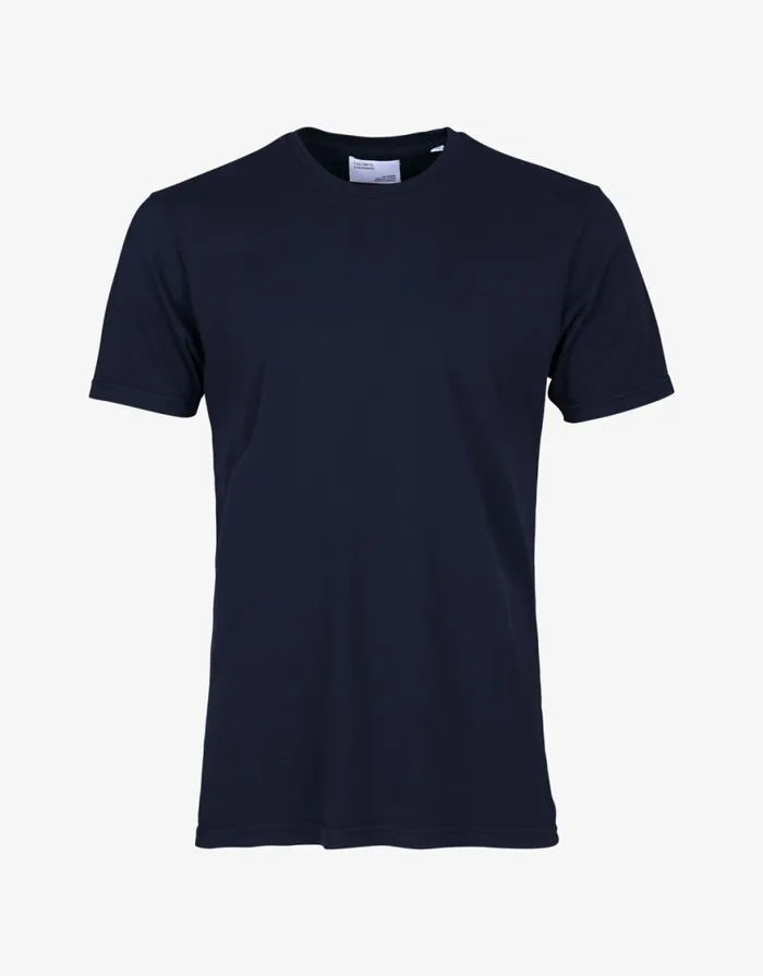 Men TShirts Colorful Standard Classic Organic Tee Navy Blue