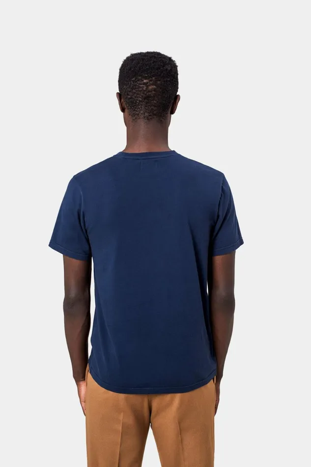 Men TShirts Colorful Standard Classic Organic Tee Navy Blue