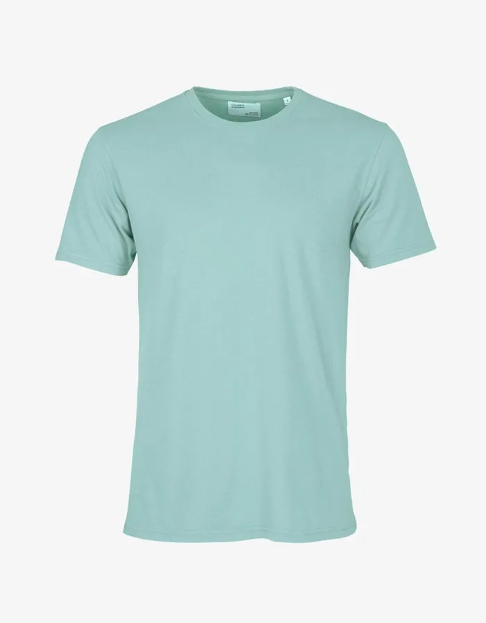 Men TShirts Colorful Standard Classic Organic Tee Teal Blue