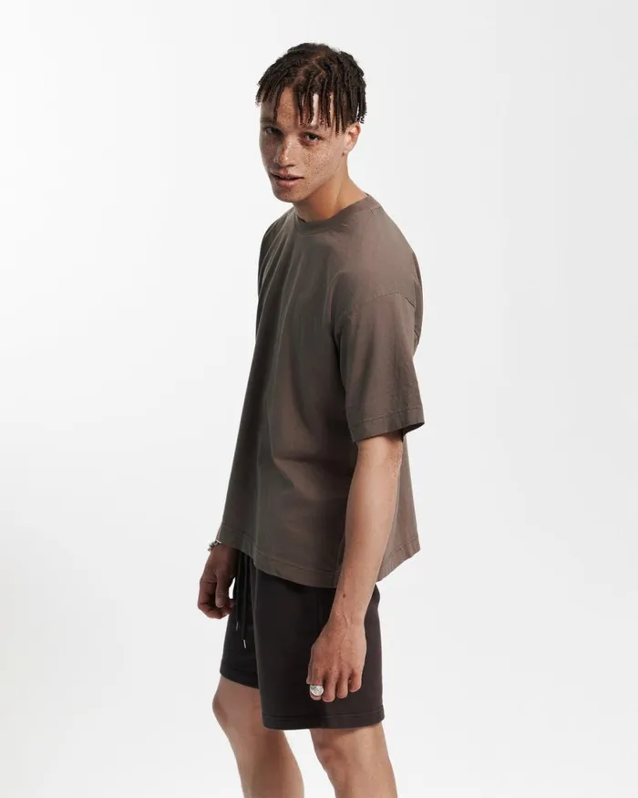 Men TShirts Colorful Standard Oversized Organic TShirt Oxblood Red