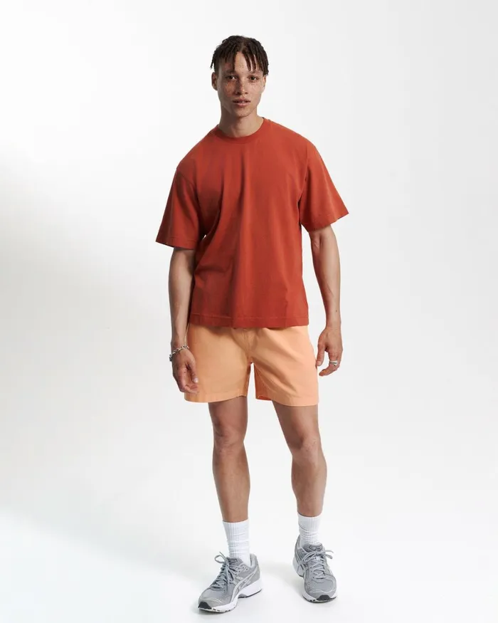 Men TShirts Colorful Standard Oversized Organic TShirt Pacific Blue