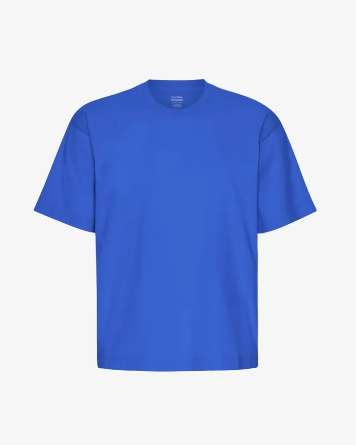 Men TShirts Colorful Standard Oversized Organic TShirt Sapphire Blue