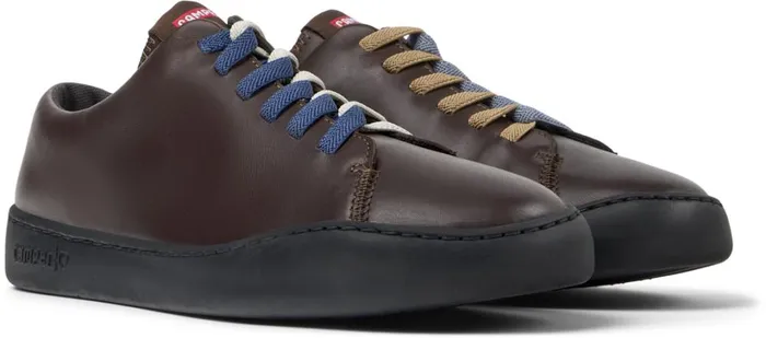 Men Twins Brown Leather Sneakers Camper Sneakers