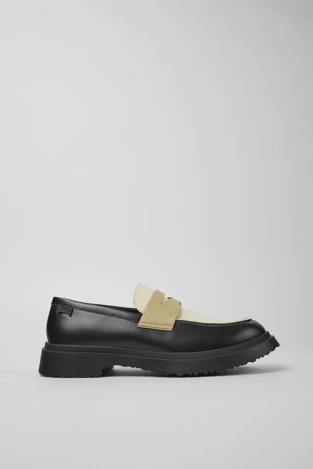 Men Twins Multicolored Leather Loafers Camper Formal Shoes